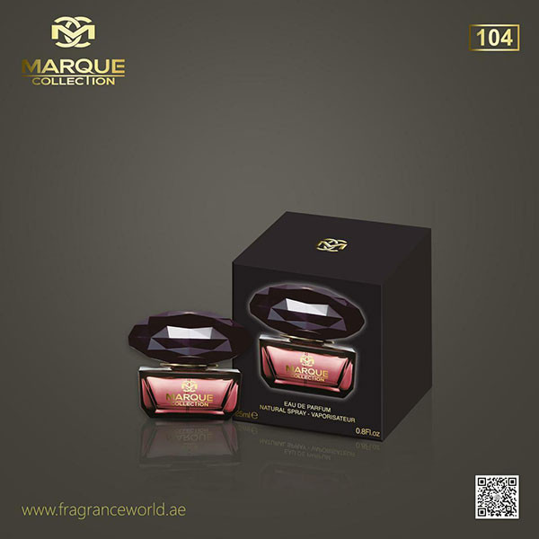ادکلن ورساچه کریستال نویر (ورساچه مشکی) | Versace Crystal Noir مارکوئی کالکشن کد 104